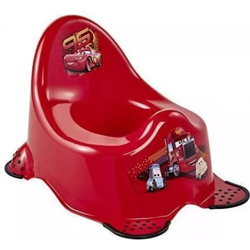 keeeper kids Adam Cars Bacio para bebé, vermelho-cereja com estampa, pés de borracha antiderrapantes, 1 unid. 1867040117100