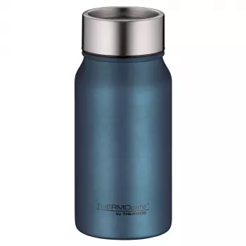 Copo isotérmico THERMOS TC, 0,35 L, azul mate em aço inoxidável, parede dupla, à prova de fugas 4097.342.035