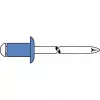 Rebite cego GESIPA aço/aço 4x8mm cabeça chata redonda intervalo de aperto 2,5-4,5mm (6310443)