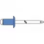 Rebite cego GESIPA aço/aço 4x8mm cabeça chata redonda intervalo de aperto 2,5-4,5mm (6310443)