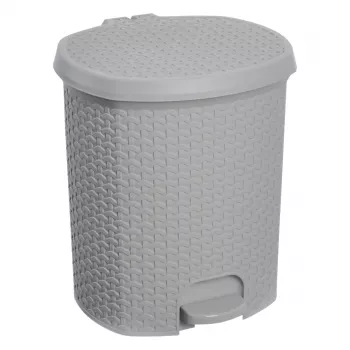 Balde de pedal keeeper tjark 21 L cinzento nórdico efeito rattan 1030413000000