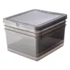 Conjunto de caixas de arrumação keeeper bea, 3x 18 L, cinzento cristal, tampa Air-Control 3003182700000