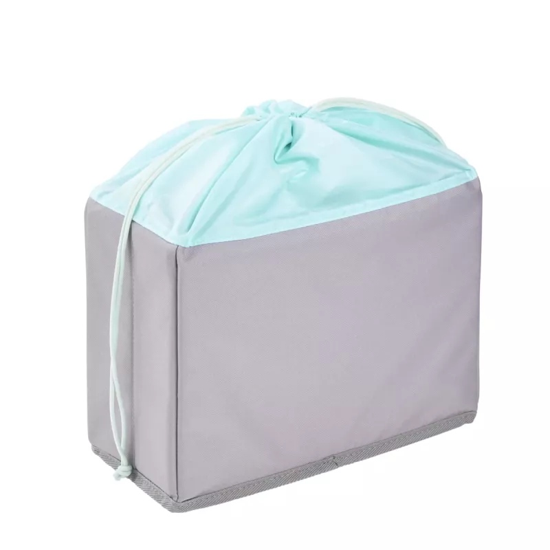 keeeper nea saco para fruta e legumes, 9 litros, cinzento/aquamarine, cordão de aperto, dobrável, apto para alimentos, 1 unid. 1229562400000