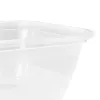 keeeper fredo fresh conjunto de recipientes de arrumação, 3 x 2,4 L, retangular, transparente com tampas cinzentas 3067982700000