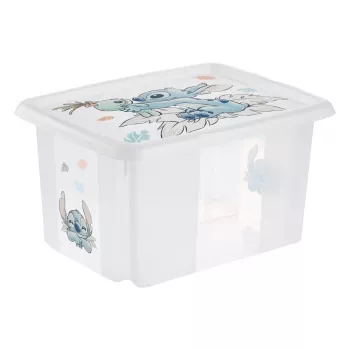 keeeper Karolina Stitch caixa de arrumação, 15 L, transparente, com tampa, empilhável 1223600131900