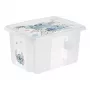 keeeper Karolina Stitch caixa de arrumação, 15 L, transparente, com tampa, empilhável 1223600131900