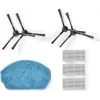Nedis WIFIVCB01 kit de manutenção para aspirador robô – 2 filtros HEPA, 2 escovas laterais, escova principal, ferramenta de limpeza