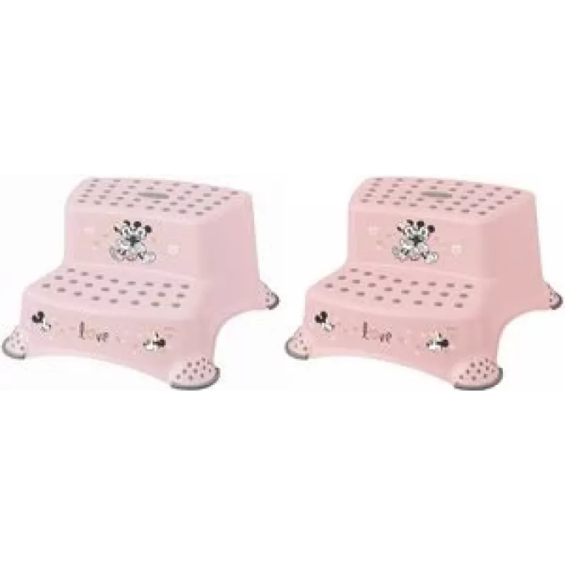 keeeper kids banco de degrau Igor Minnie, Nordic Pink com estampa, capacidade 120 kg, pés antiderrapantes, 1 unidade 1003258124700