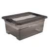 keeeper Cornelia caixa de arrumação, 12 L, cinzento cristal transparente, com tampa deslizante 1094182700000