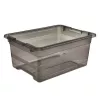 keeeper Cornelia caixa de arrumação, 12 L, cinzento cristal transparente, com tampa deslizante 1094182700000