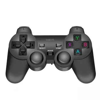 LogiLink AA0187 comando de jogos sem fios 2,4 GHz preto 8 m de alcance PC Android PS3