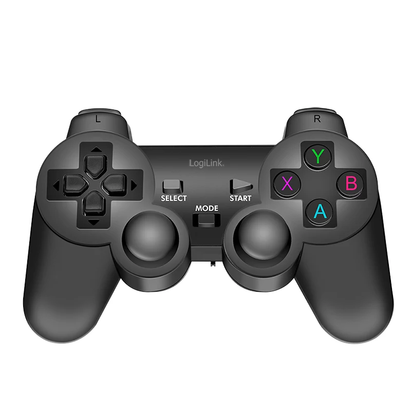 LogiLink AA0187 comando de jogos sem fios 2,4 GHz preto 8 m de alcance PC Android PS3