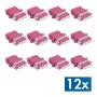 LogiLink conjunto de acopladores de fibra ótica LC-Duplex Quad, violeta, 12 peças FA04LC7