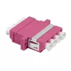 LogiLink conjunto de acopladores de fibra ótica LC-Duplex Quad, violeta, 12 peças FA04LC7