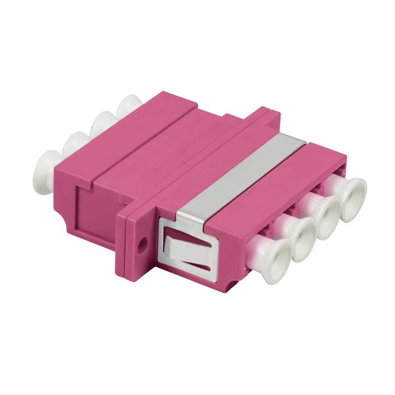 LogiLink conjunto de acopladores de fibra ótica LC-Duplex Quad, violeta, 12 peças FA04LC7