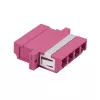 LogiLink conjunto de acopladores de fibra ótica LC-Duplex Quad, violeta, 12 peças FA04LC7