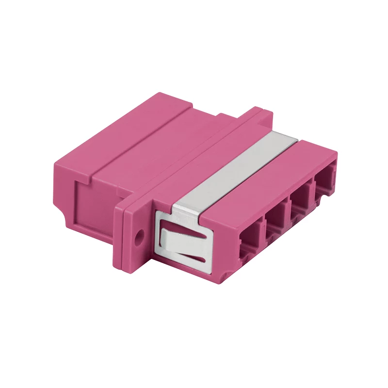 LogiLink conjunto de acopladores de fibra ótica LC-Duplex Quad, violeta, 12 peças FA04LC7