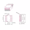 LogiLink conjunto de acopladores de fibra ótica LC-Duplex Quad, violeta, 12 peças FA04LC7