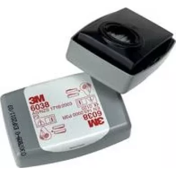 3M Filtro de partículas com carvão ativado, P3R 6038 - 20 unid. (10x pack de 2) - são necessários 2 filtros por máscara (6038)
