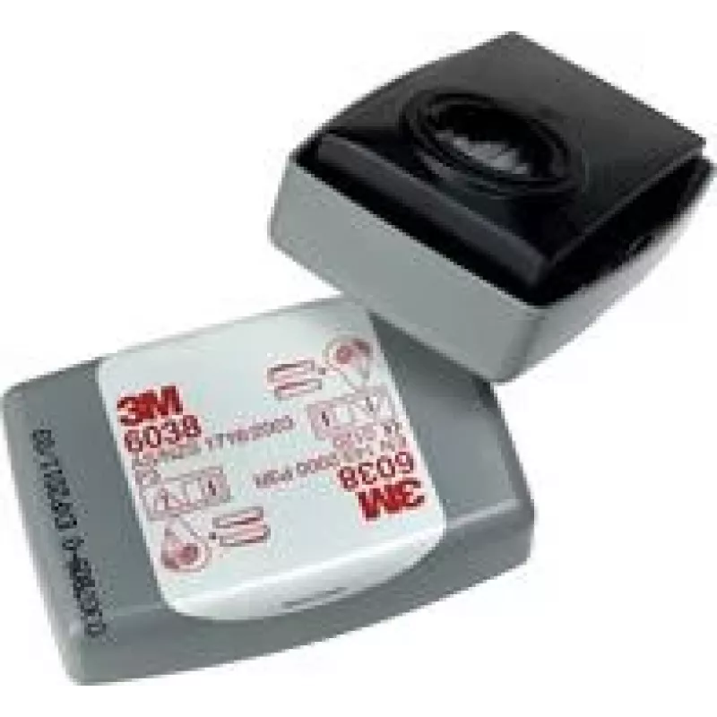 3M Filtro de partículas com carvão ativado, P3R 6038 - 20 unid. (10x pack de 2) - são necessários 2 filtros por máscara (6038)