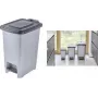 keeeper Olaf balde de pedal, 25 litros, polipropileno, prateado claro 1031416000000