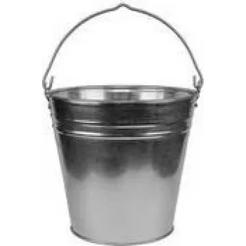 Bradas balde de aço galvanizado, 7 L, prateado, asa metálica J5316