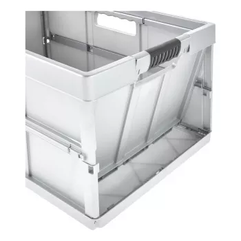 keeeper caixa dobrável profissional benno, 45 litros, cinzento claro, pegas soft integradas, carga máx. 50 kg 1023716000000