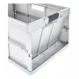 keeeper caixa dobrável profissional benno, 45 litros, cinzento claro, pegas soft integradas, carga máx. 50 kg 1023716000000