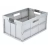 keeeper caixa dobrável profissional benno, 45 litros, cinzento claro, pegas soft integradas, carga máx. 50 kg 1023716000000