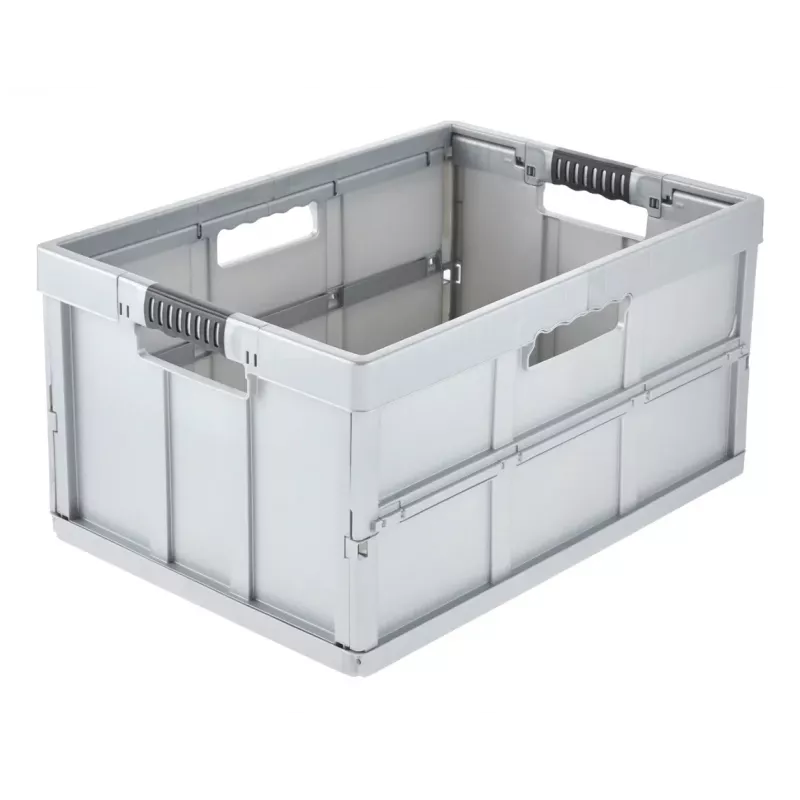 keeeper caixa dobrável profissional benno, 45 litros, cinzento claro, pegas soft integradas, carga máx. 50 kg 1023716000000