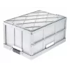 keeeper caixa dobrável profissional benno, 45 litros, cinzento claro, pegas soft integradas, carga máx. 50 kg 1023716000000