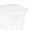 keeeper fredo fresh conjunto de recipientes de armazenamento, 4 x 0,75 L, retangular, transparente com tampas cinzentas 3067382700000