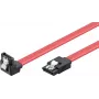 Wentronic 93116 cabo SATA III 0,5m vermelho, 6Gbps com clipes de bloqueio