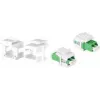 LogiLink NK0092 suportes keystone para acopladores LC-Duplex / SC-Simplex sem flange, 100 unid.