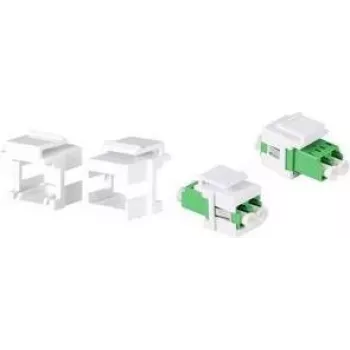LogiLink NK0092 suportes keystone para acopladores LC-Duplex / SC-Simplex sem flange, 100 unid.