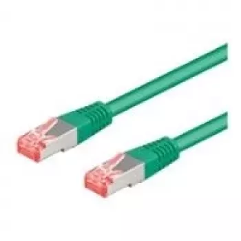 Wentronic Goobay cabo de rede CAT 6a S/FTP, 10 m, verde, LSZH, cobre 93702