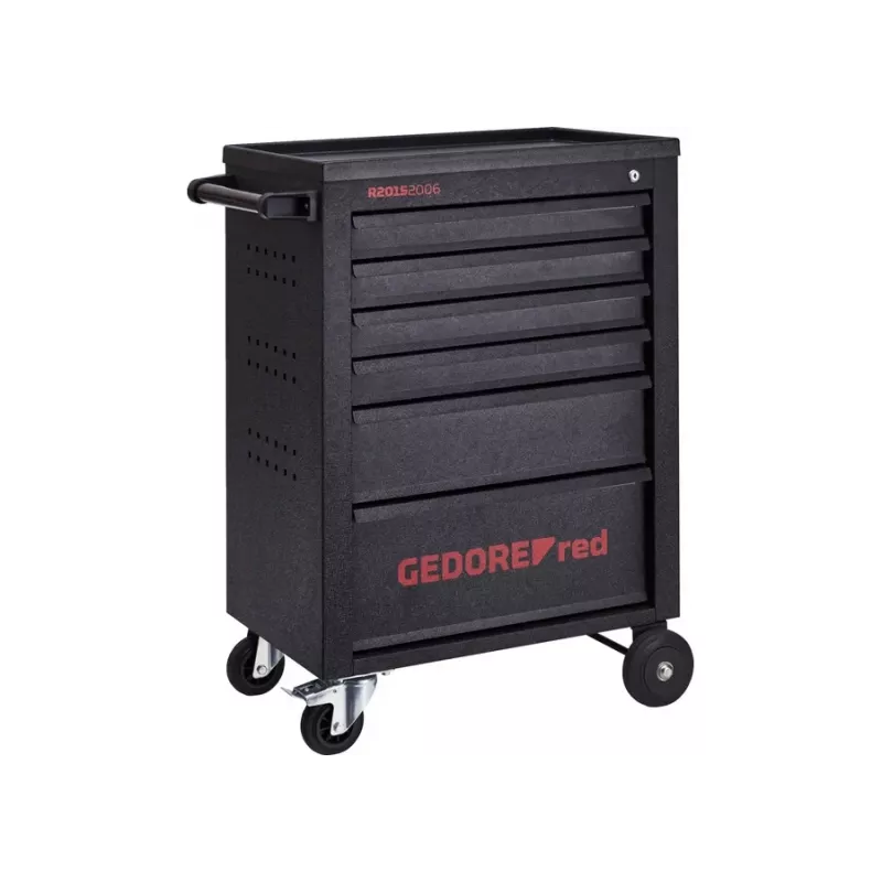 Gedore RED MECHANIC carrinho de oficina, 6 gavetas, preto (3300012)