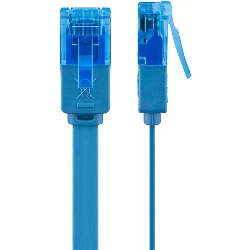 Wentronic cabo de rede RJ45 CAT6a 5m, U/UTP, banhado a ouro, 10 Gbit/s 96339
