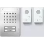 Siedle SET CLAB 850-2 E/W conjunto áudio Classic aço inoxidável/branco 210010046-00