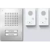 Siedle SET CLAB 850-2 E/W conjunto áudio Classic aço inoxidável/branco 210010046-00