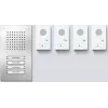 Siedle SET CLAB 850-4 E/W conjunto áudio Classic aço inoxidável/branco (210010048-00)