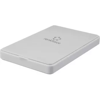 Renkforce RF-4505644 caixa para HDD/SSD SATA de 2,5 polegadas, USB 3.0, branco