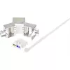 Renkforce RF-4531196 acoplador RJ45 Cat.6a blindado prateado