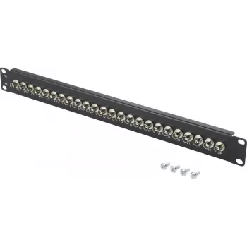 Renkforce RF-4541184 painel de ligação BNC para rack 19 polegadas 1U, 16 portas, preto