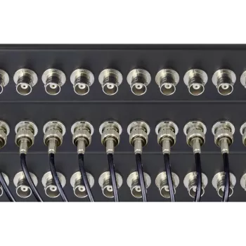 Renkforce RF-4541184 painel de ligação BNC para rack 19 polegadas 1U, 16 portas, preto