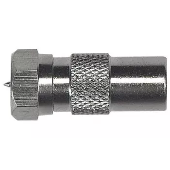 Adaptador AXING CFA1000 ficha IEC para conector fêmea F (CFA01000)