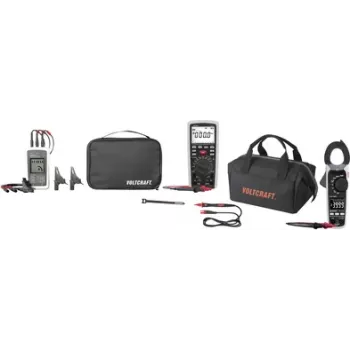 Conjunto de instrumentos de medição elétrica VOLTCRAFT ET-200+VC35 para motores e acionamentos, teste de isolamento até 20 GΩ, CAT IV