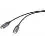 Cabo de ligação HDMI de fibra ótica SpeaKa Professional ficha HDMI-A macho para macho 50 m preto (SP-12842676)