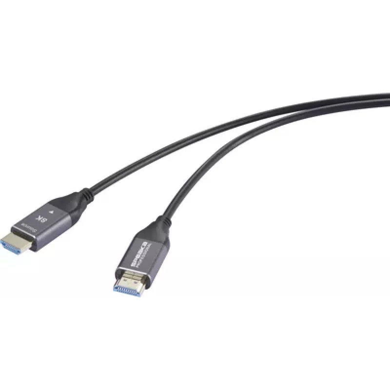 Cabo de ligação HDMI de fibra ótica SpeaKa Professional ficha HDMI-A macho para macho 50 m preto (SP-12842676)