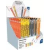Expositor de canetas de gel Faber-Castell Eberhard Faber Animal Erase It!, 0,7 mm, azul, apagável, recarregável, 36 canetas 560174